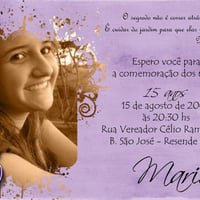 Convite 15 anos