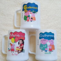 Caneca personalizada PEPA. Branca. 300 Ml.