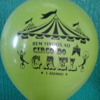 balão com tema de circo