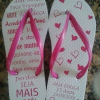 Chinelo para Casamentos, 15 Anos, Eventos empresariais ...silk em 01 cor.
100 pares R$5,00 o par.