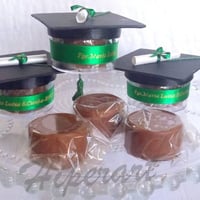 Lembrança da formatura em Fonoaudiologia - mini capelo com pão de mel
