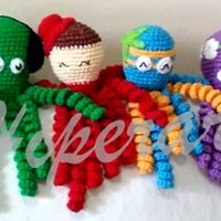 Polvo naninha em amigurumi para bebês