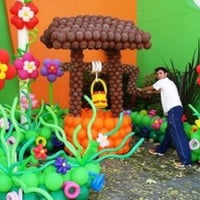 Jardim com balões