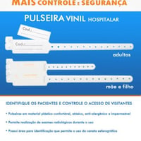 Pulseiras Hospitalares Vinil