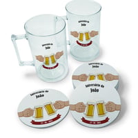 Bolacha de chopp personalizada, Caneca de Chopp Personalizada