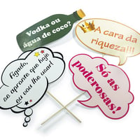 Plaquinha Divertida Personalizada. Formatos variados.