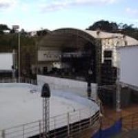 Telões laterais ao palco
