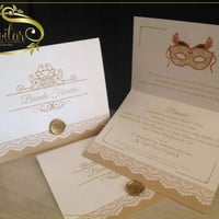 INV.91 - PAPEL TELADO DIAMOND E ACABAMENTO EM LACRE DE CERA PERSONALIZADO