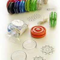 Kit ioiô clássico profissional com eixo fixo de madeira para pintar e montar