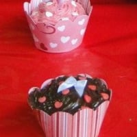 Cupcake de brigadeiro.