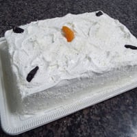 Especial de pêssego, coco, abacaxi e ameixa.