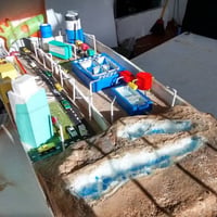 trabalho escolar, sistema de tratamento de agua