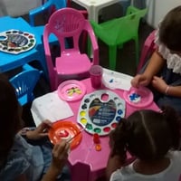 Oficina de Esculturas em Gesso para pintar com tinta guache, muitooo legal!