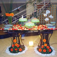 mesa decorativa para bolo / casamento