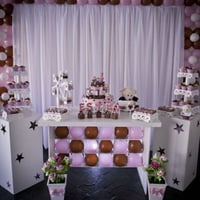 Decoração Clean Rosa e Marron Menina