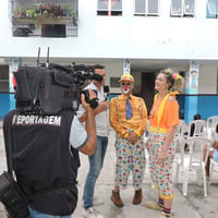 Reportagem feita em evento solidário e voluntário na instituição OAF em Salvador/Ba