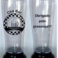 Tulipas de acrílico (300 ml) impressão frente e verso, uma cor - silk screen