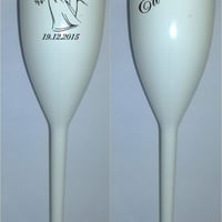 taças de acrílico (160 ml), impressão frente e verso, uma cor - silk screen