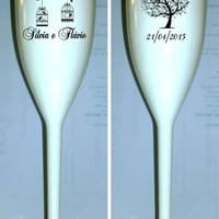 taças de acrílico (160 ml), impressão frente e verso, uma cor - silk screen