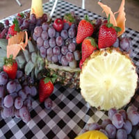 decoração em frutas