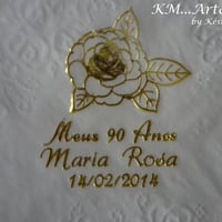 Guardanapos personalizado com desenho flor