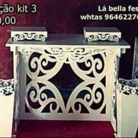 Kit 3
Mesa 1.10
2 cubos
4 bandejas
2 vasos de chão