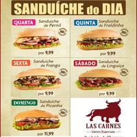 A Las Carnes é a única empresa que oferece deliciosos Sanduíches de Churrasco, da churrasqueira dire