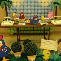 decoração provençal galinha pintadinha