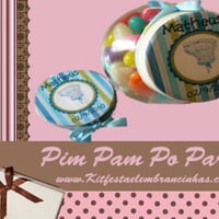 Kit mini baleiro com latinha personalizada
