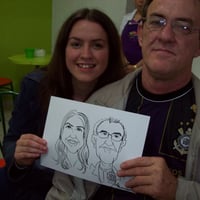 caricaturas ao vivo no papel