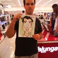 caricaturas ao vivo no tablet