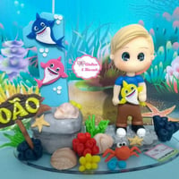 Topo Personalizado Tema Baby Shark