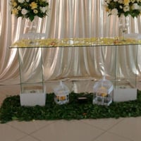 mesa de vidro apartir de r$150,00 , cortinado apartir der$150,00