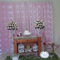 decoracao de cortina de led