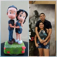 ESTÁTUA PERSONALIZADA, (MODELAGEM FOFA) 15 CM