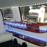 Interior da Limousine Preta