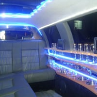 Interior da Limousine Preta