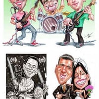 Caricaturas sob encomenda