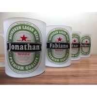 Caneca Vidro Fosca Jateada 295ml Personalizada R$ 20,00