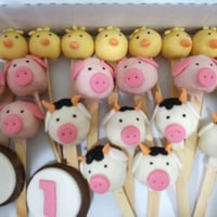 Cake pop personalizado fazendinha