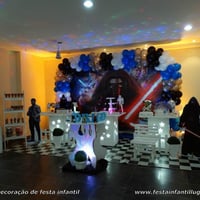 Star Wars - Decoração provençal simples para festa de aniversário de meninos