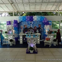 Frozen - Decoração provençal luxo para festa de meninas