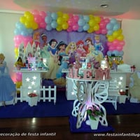 Princesa Disney - Decoração provençal simples para meninas