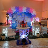 Os Enrolados - Decoração provençal simples para festa de meninas
