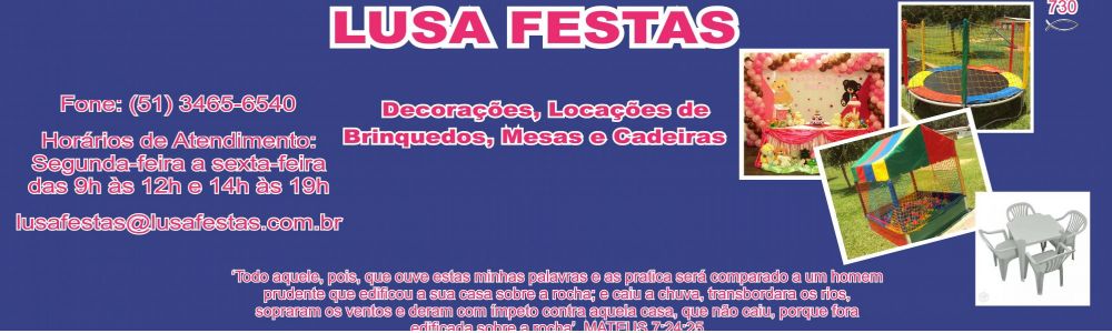 Lusa Festas-Locação-Brinquedos-Mesas e cadeiras