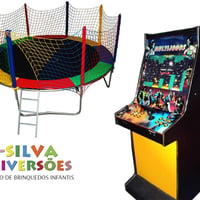 Kit Cama Elástica + Fliperama(multijogos)
