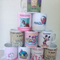 Caneca de plástico - Diversos temas