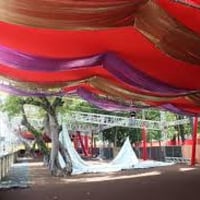 malhas tencionadas no teto , carnaval