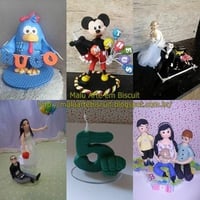 Topos de bolo com vela