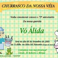 Convite Churrasco
